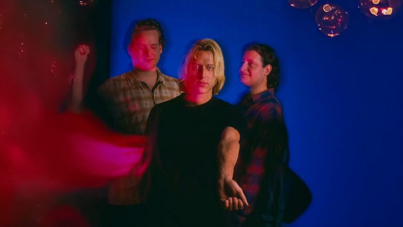 Band portrait in blue light